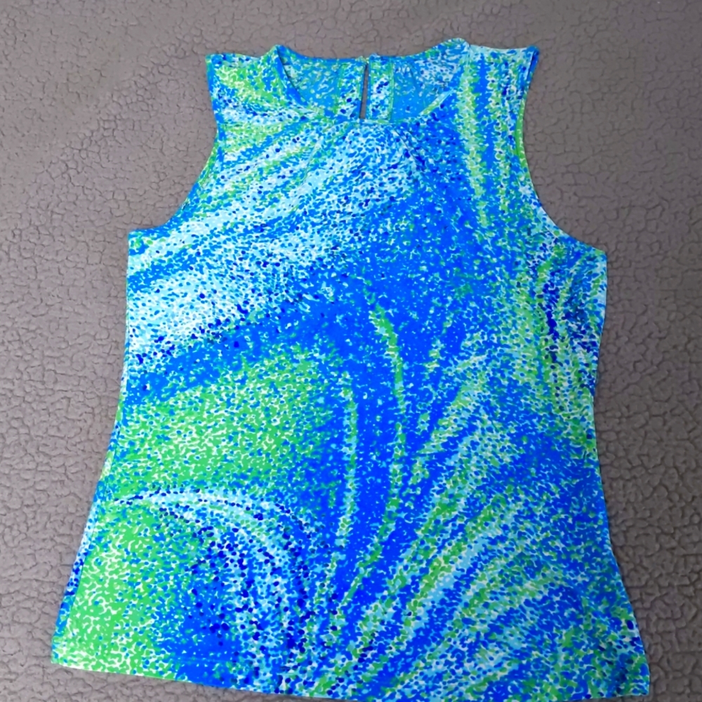 Dana Buchman's colorful top. Size M. Excellent condition.